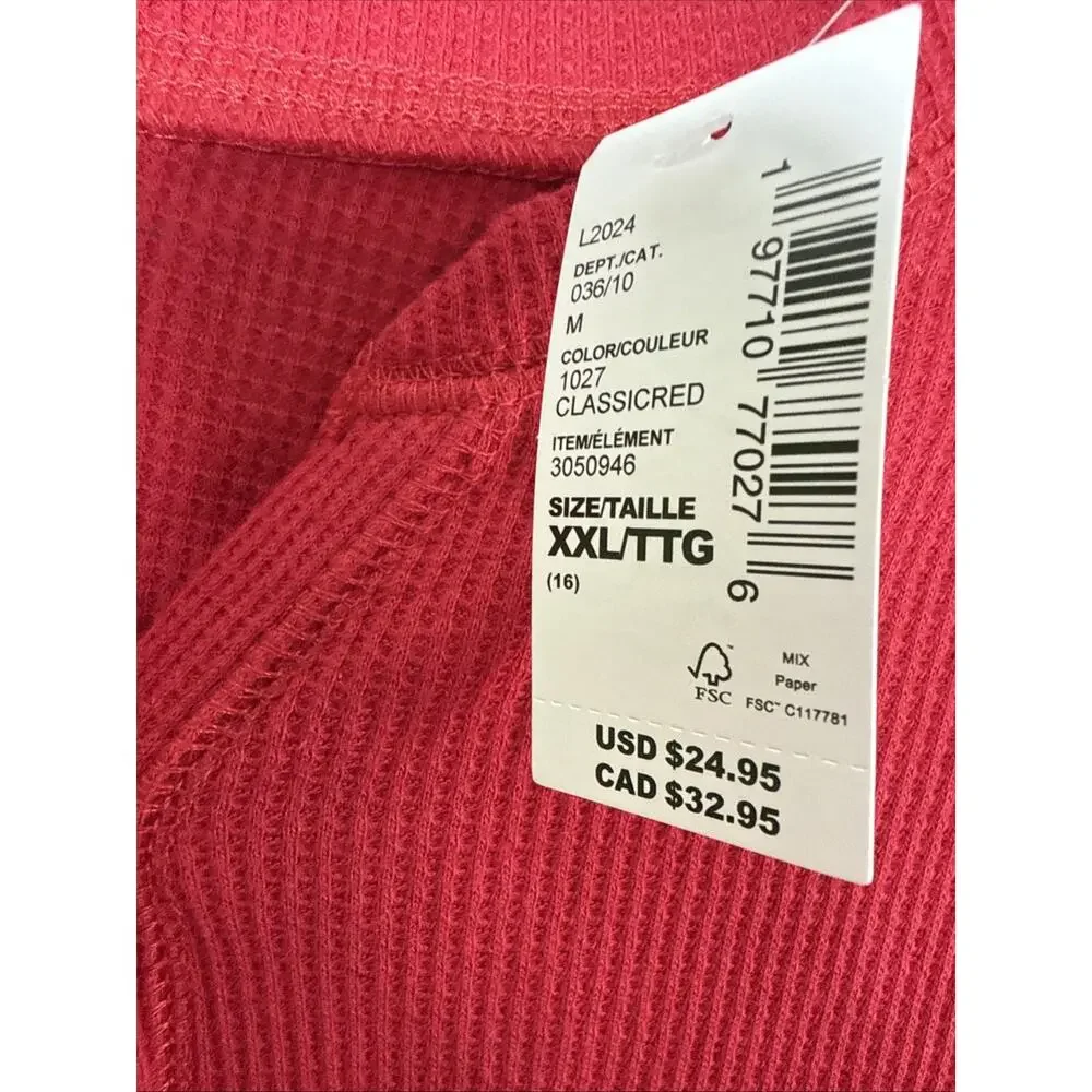 Children’s Place Waffle Tee, Red, XXL